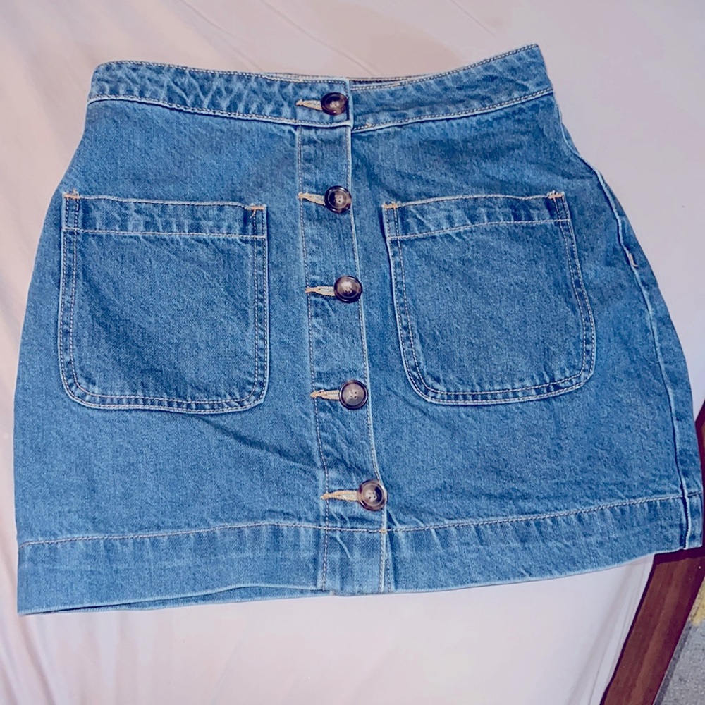 Free People Denim Mini skirt